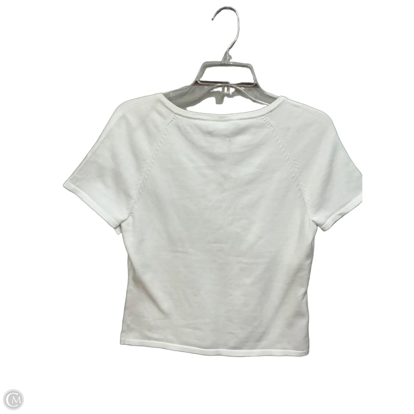 Top Short Sleeve By Talbots In White, Size: S