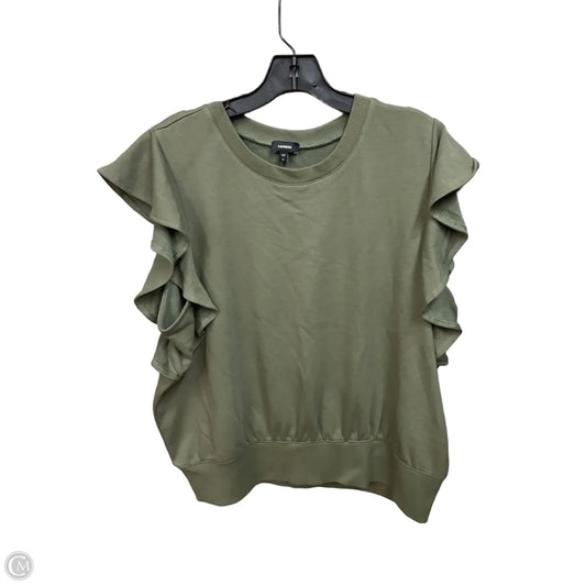 Top Sleeveless By Express In Green, Size: Xl