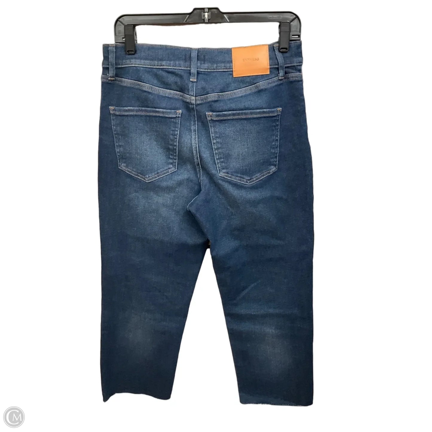 Jeans Straight By Express In Blue Denim, Size: 8