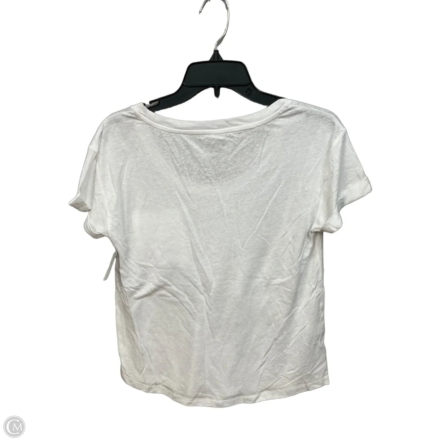 Top Short Sleeve Basic By Loft In White, Size: Sp