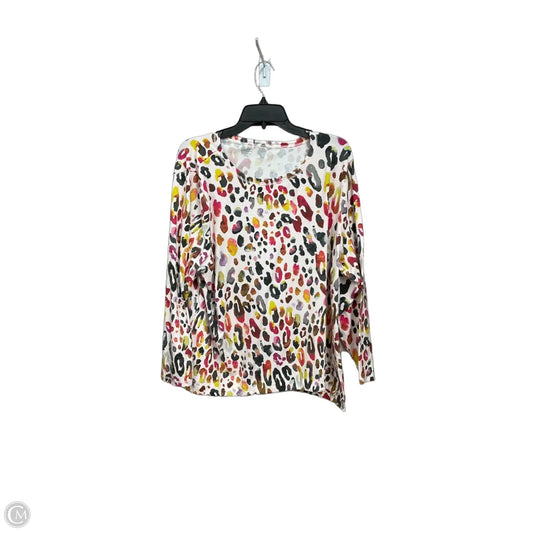 Athletic Top Long Sleeve Crewneck By Talbots In Animal Print, Size: 3x