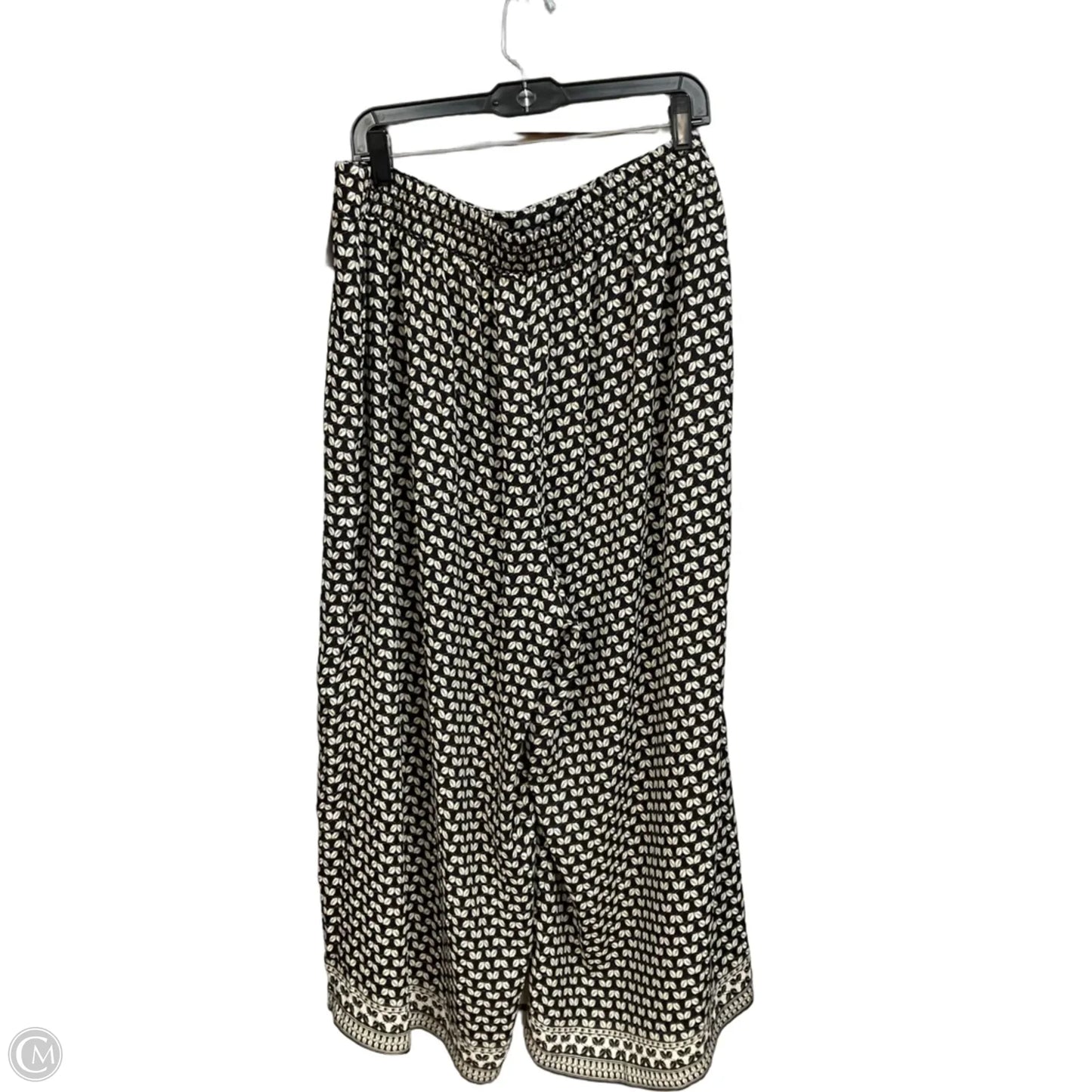 Pants Lounge By Max Studio In Black & Cream, Size: 18