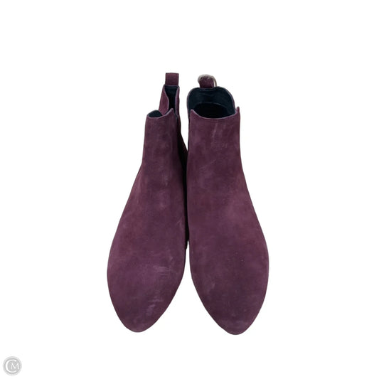 Boots Ankle Flats By Born In Maroon, Size: 8