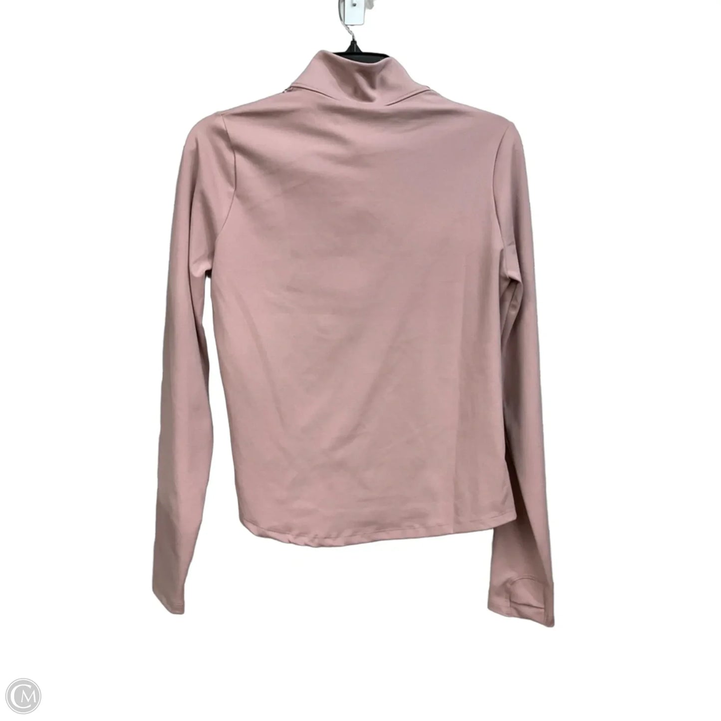 Athletic Top Long Sleeve Collar By Under Armour In Mauve, Size: S
