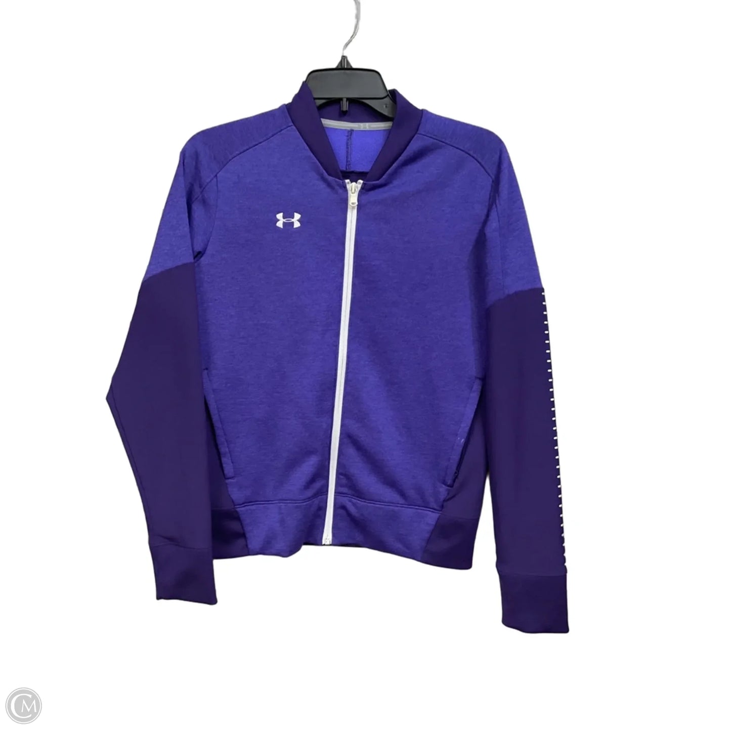 Athletic Jacket By Under Armour In Purple, Size: S