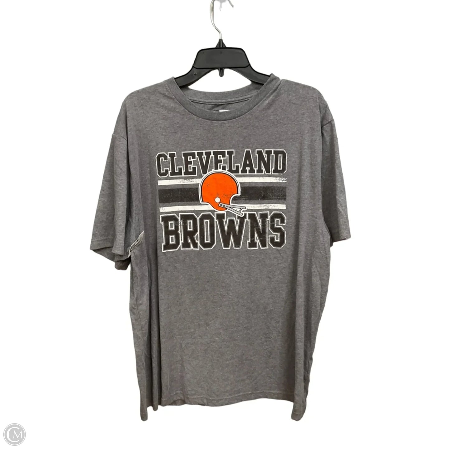 Top Short Sleeve By Nfl In Grey, Size: 2x