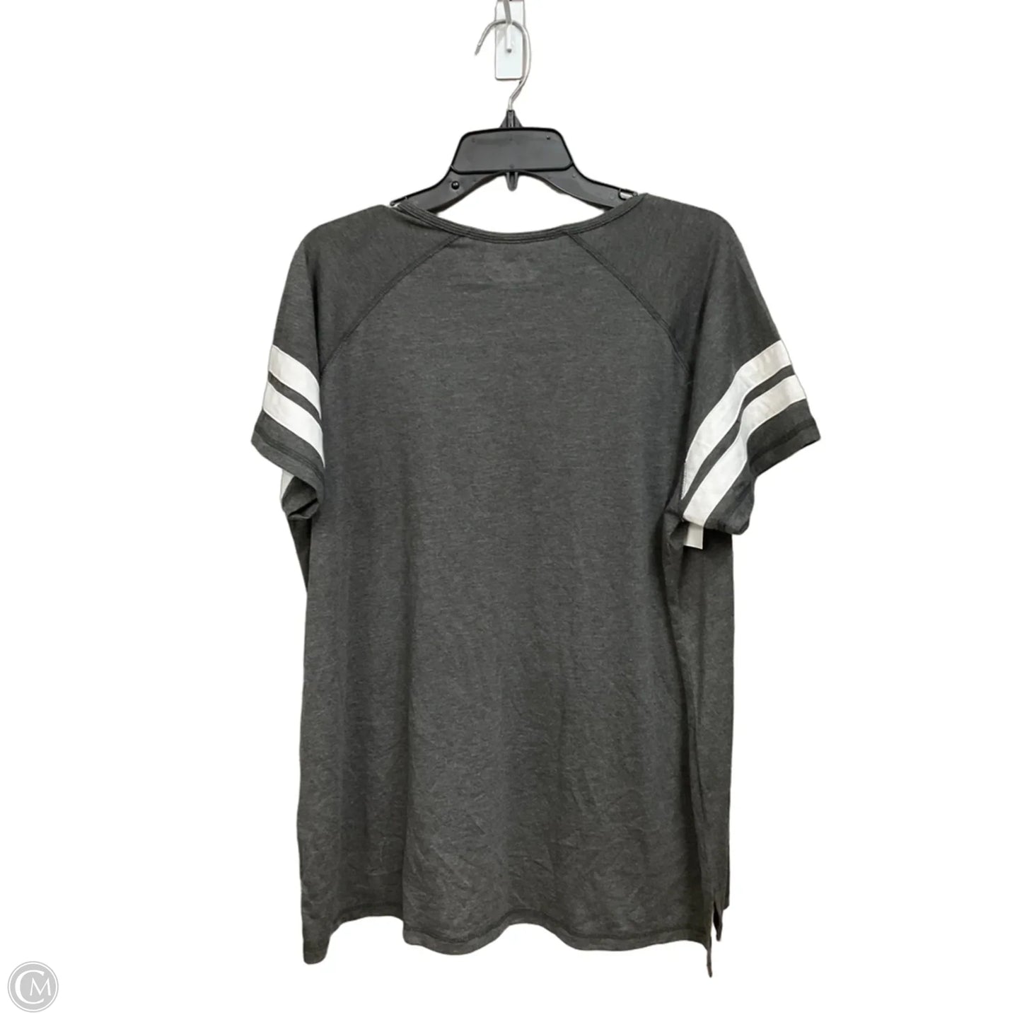 Top Short Sleeve By Nfl In Grey, Size: Xxl