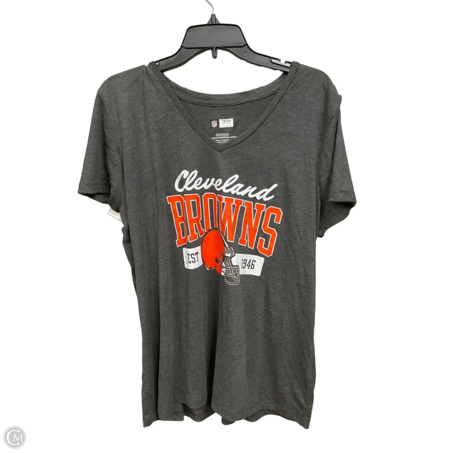 Top Short Sleeve By Nfl In Grey, Size: Xxl