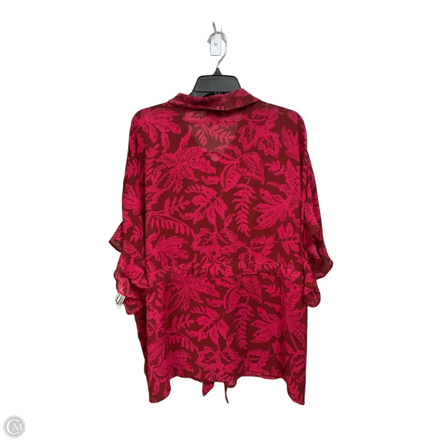 Blouse Short Sleeve By Torrid In Tropical Print, Size: 1x