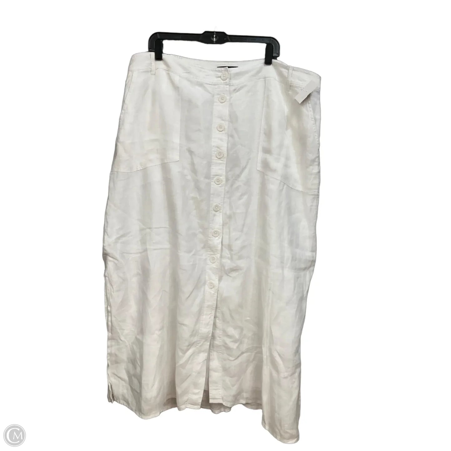 Skirt Maxi By Talbots In White, Size: 22