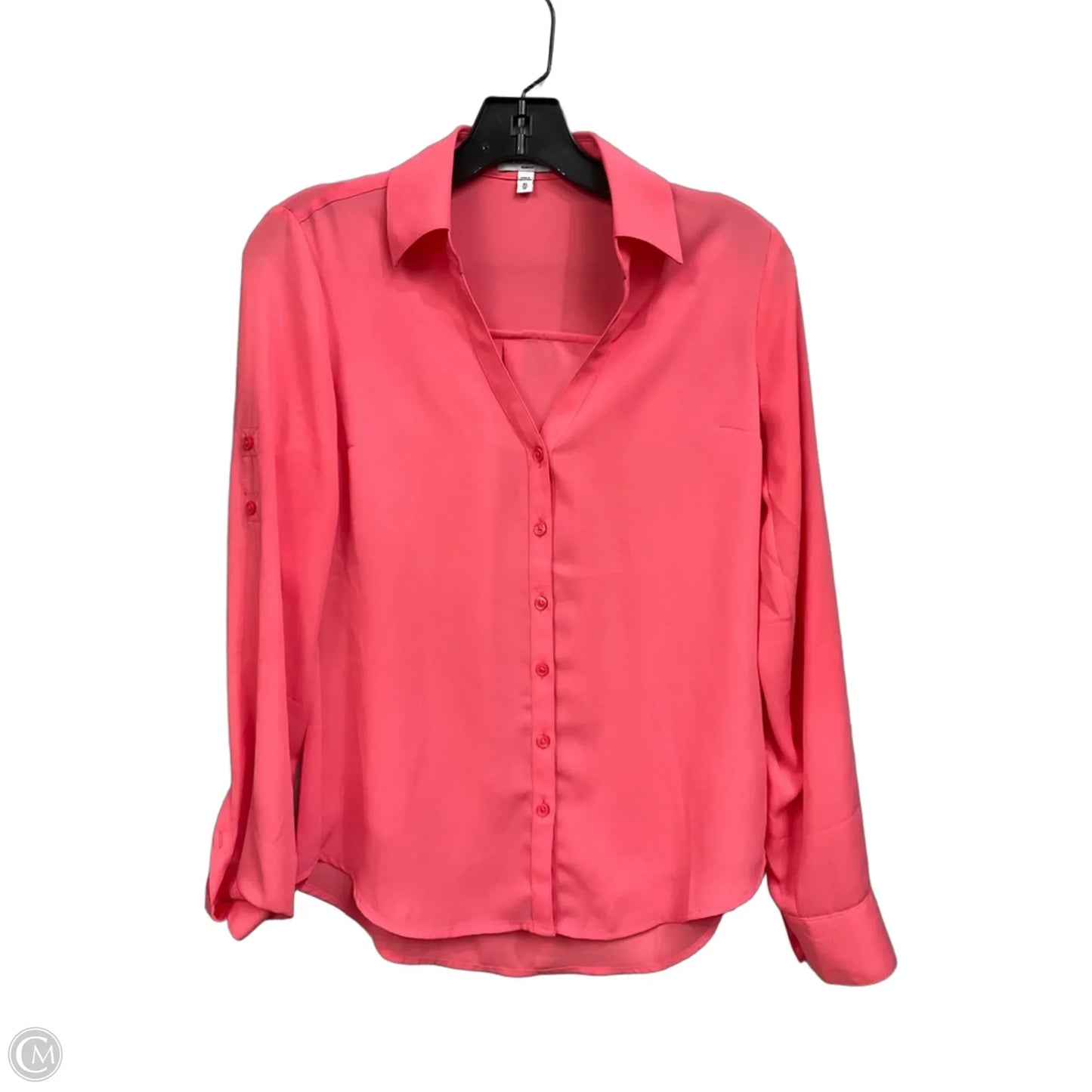 Blouse Long Sleeve By Express In Coral, Size: Xs