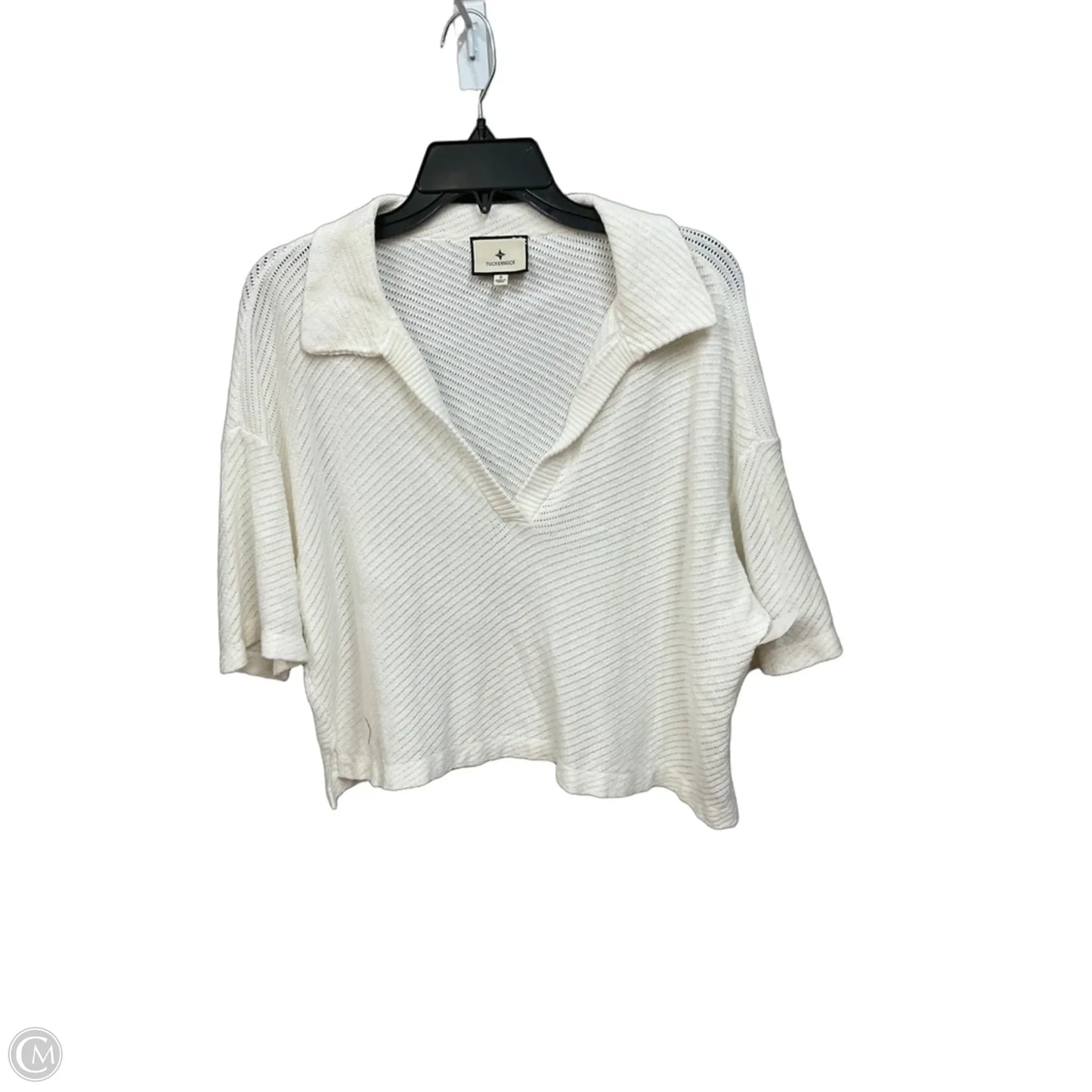 Top Short Sleeve By Tuckernuck In White, Size: S