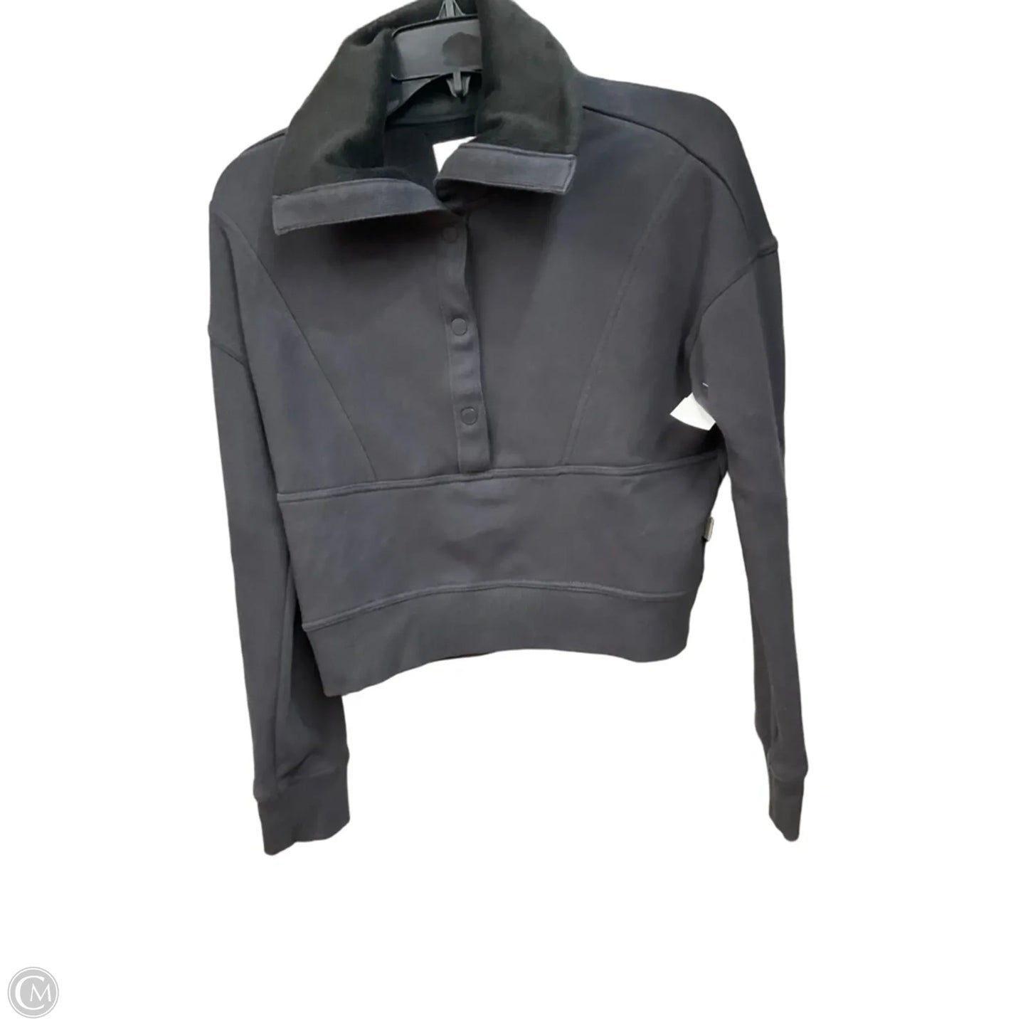 Top Long Sleeve By Upwest In Grey, Size: S