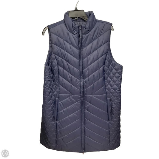 Vest Puffer & Quilted By Talbots In Navy, Size: L