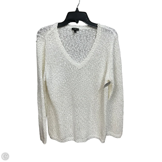 Top Long Sleeve By Talbots In Cream, Size: Lp