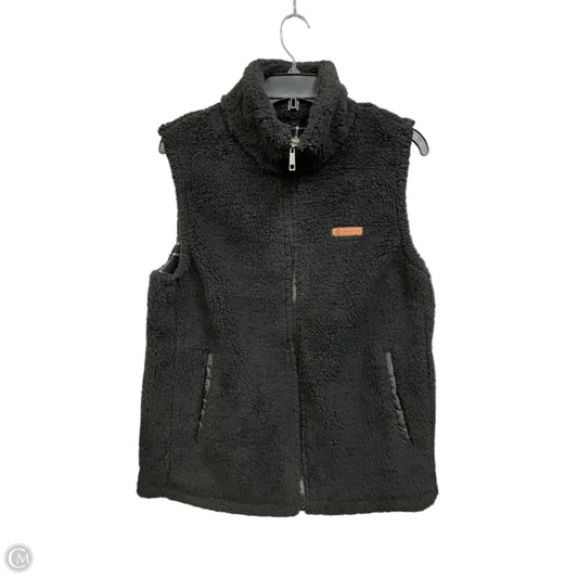 Vest Faux Fur & Sherpa By Sage In Black, Size: M