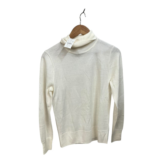 Top Long Sleeve By J. Crew In Cream, Size: M