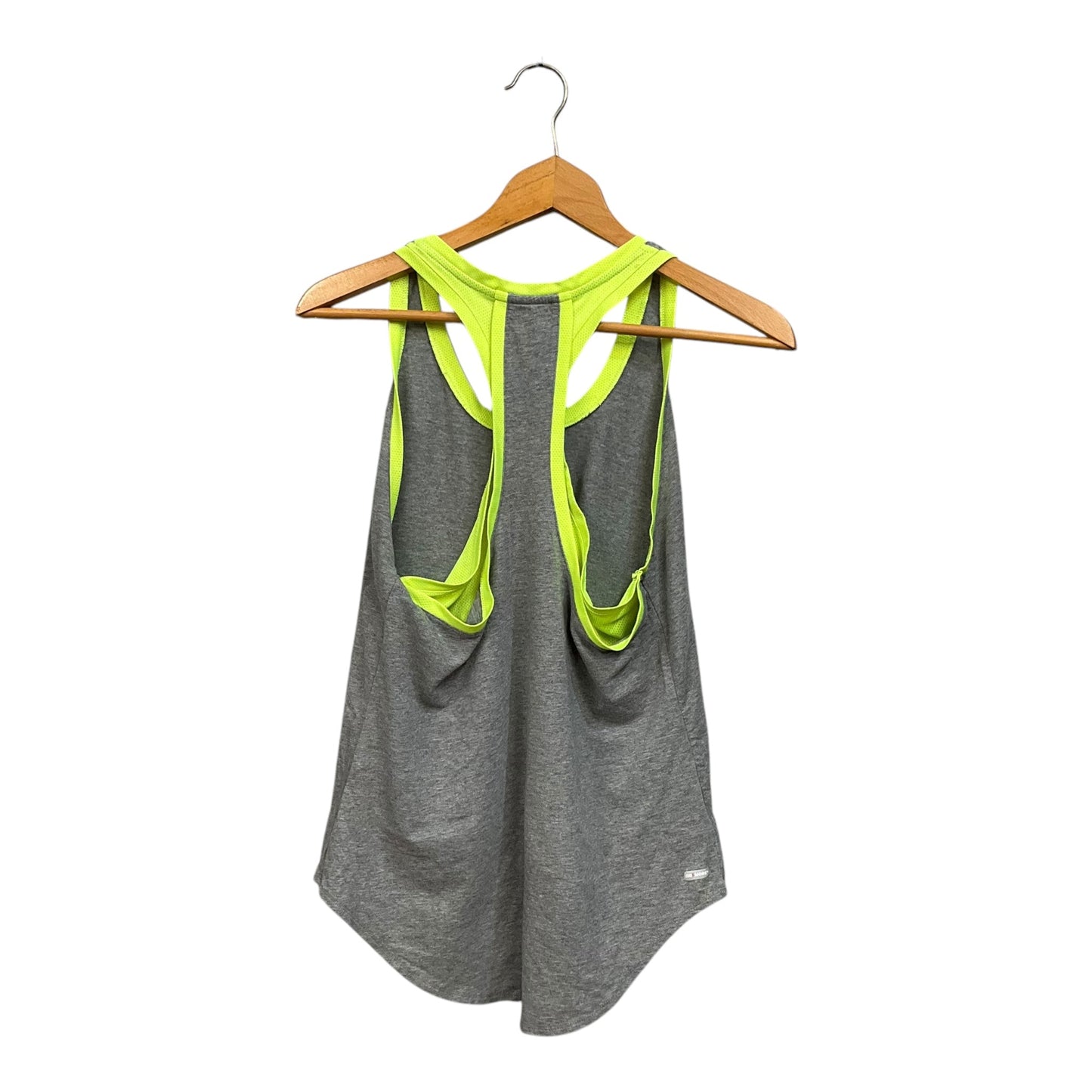 Athletic Tank Top By Danskin In Green & Grey, Size: M