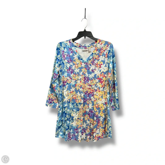 Tunic Long Sleeve By Logo In Floral Print, Size: S