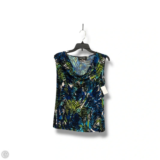 Top Sleeveless By Evan-picone In Tropical Print, Size: S