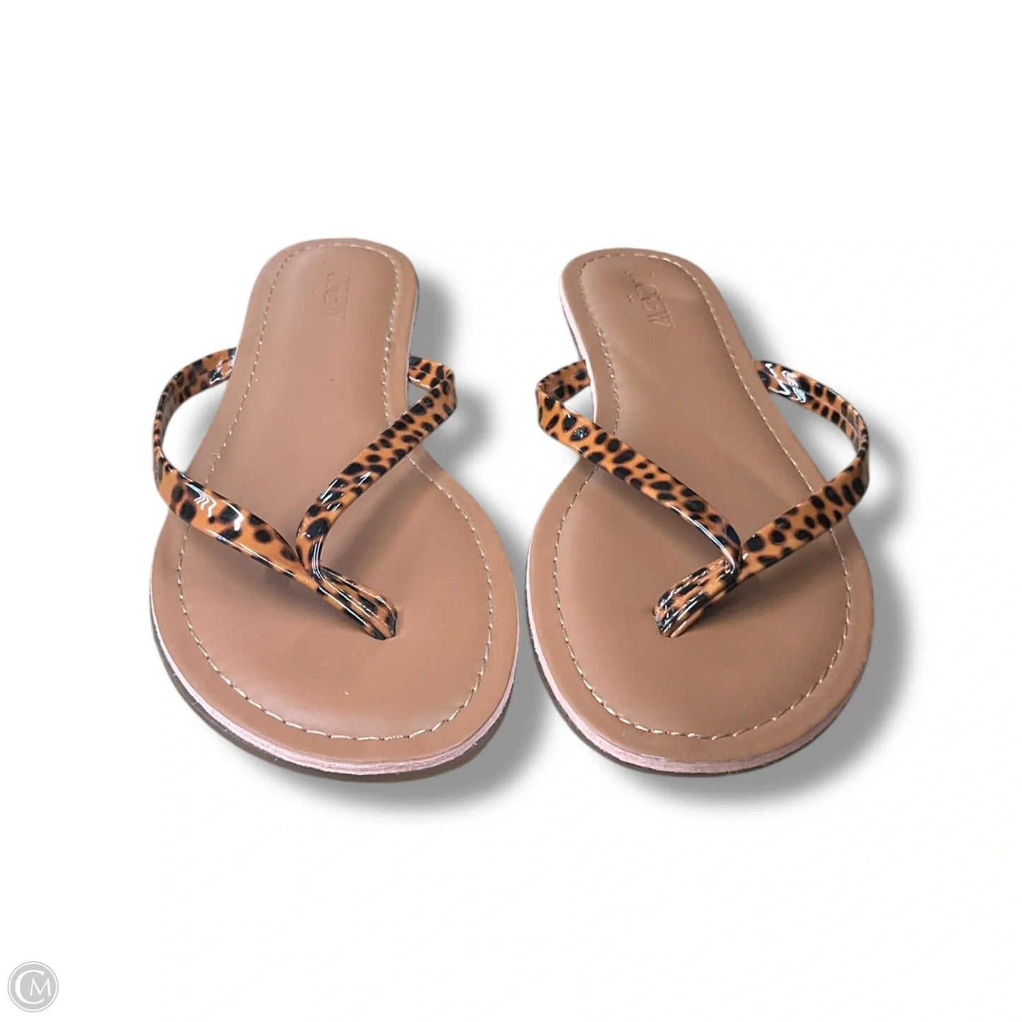 Sandals Flip Flops By J. Crew In Animal Print, Size: 7