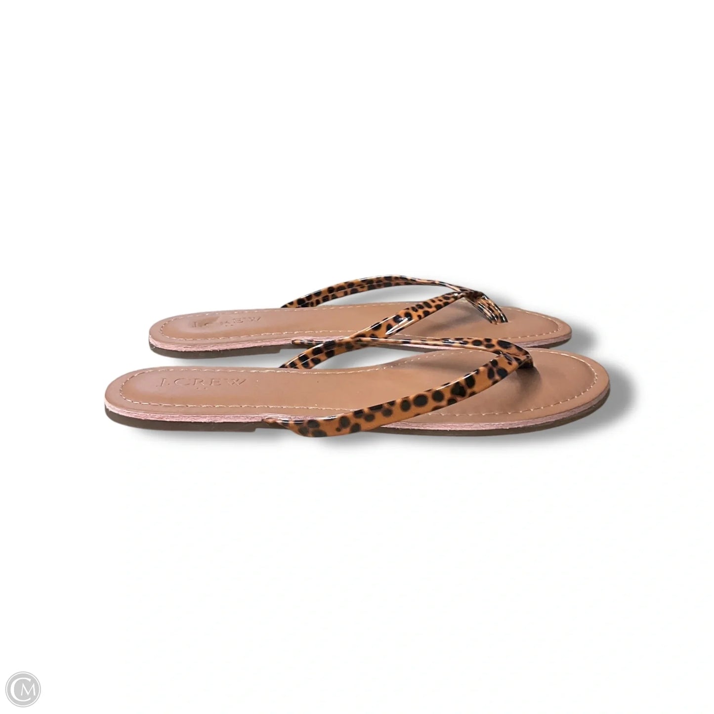 Sandals Flip Flops By J. Crew In Animal Print, Size: 7