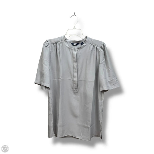 Top Short Sleeve By Lands End In Grey, Size: L