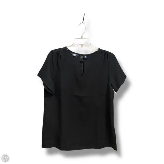 Top Short Sleeve By Lands End In Black, Size: L
