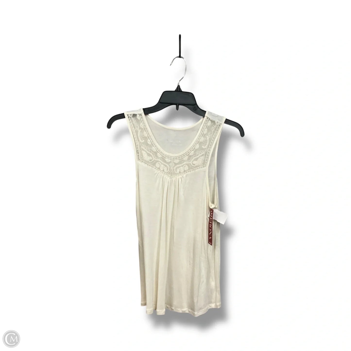 Top Sleeveless By Merona In Cream, Size: S