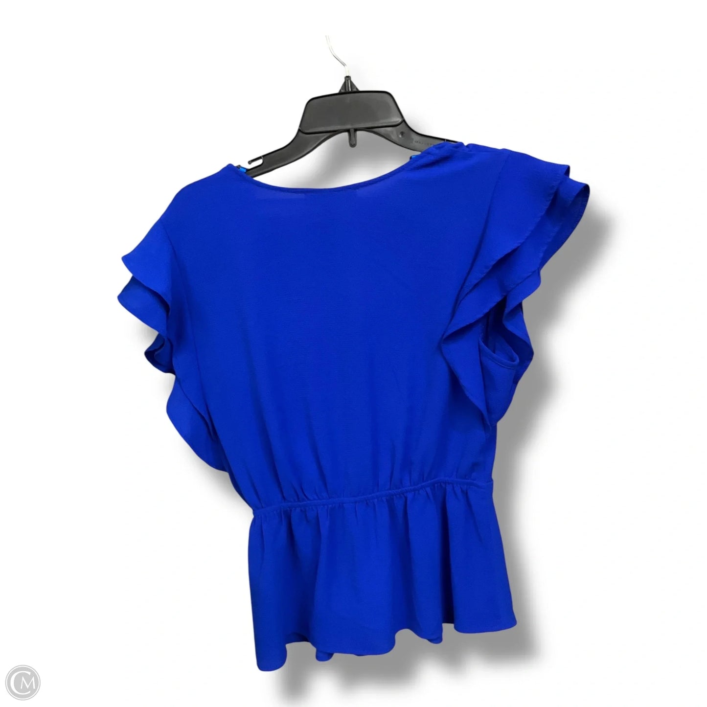 Top Short Sleeve By Monteau In Blue, Size: Xl