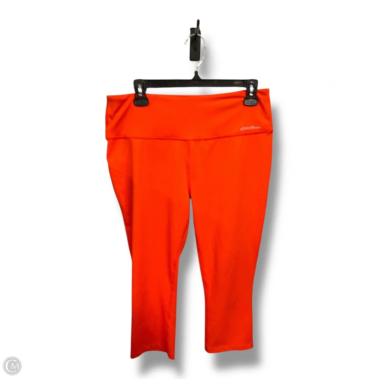 Athletic Capris By Eddie Bauer In Orange, Size: L