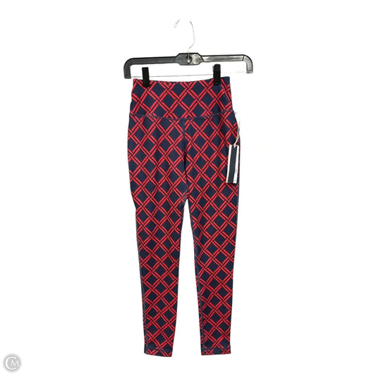 Athletic Leggings By Vineyard Vines In Blue & Red, Size: Xxs