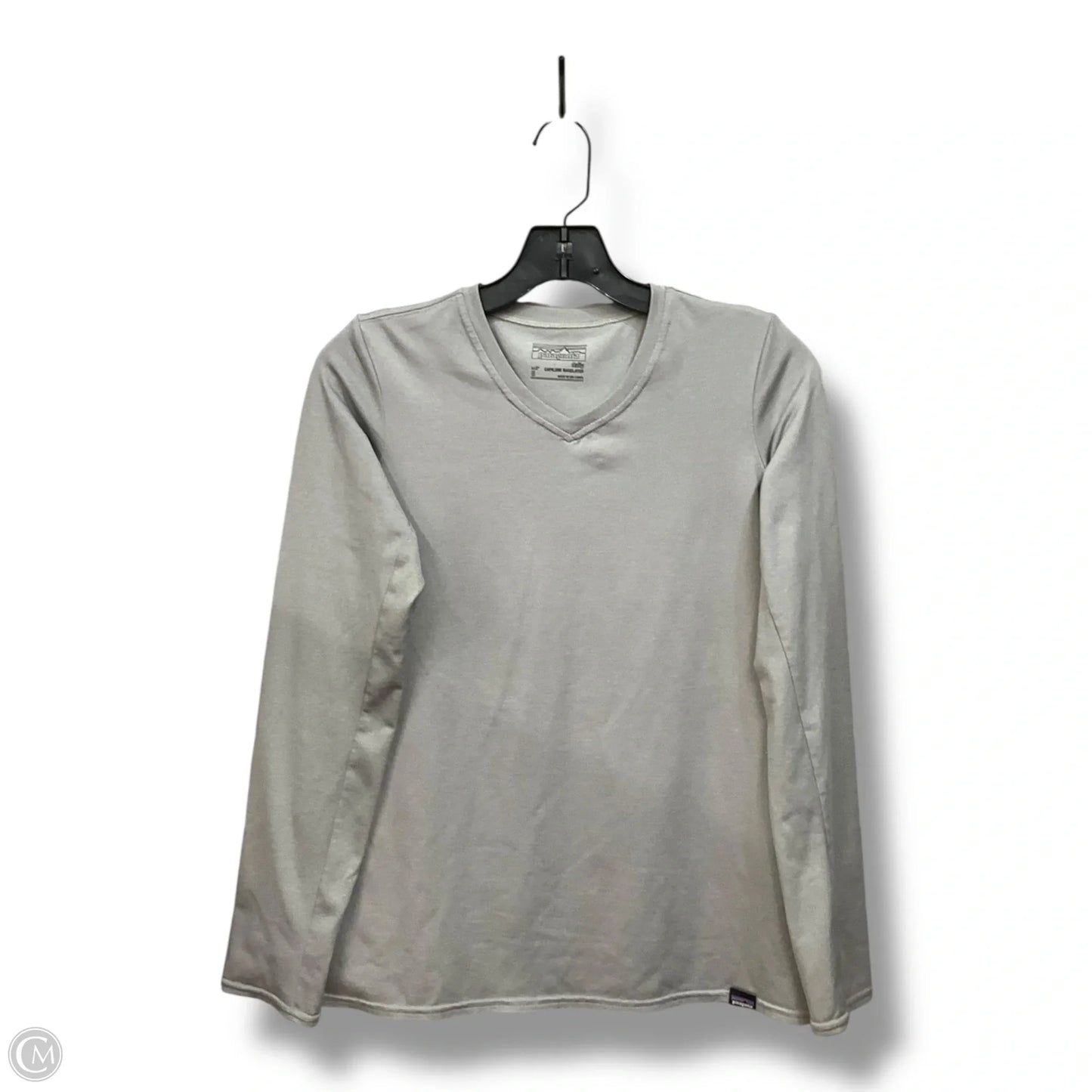 Athletic Top Long Sleeve Crewneck By Patagonia In Grey, Size: S