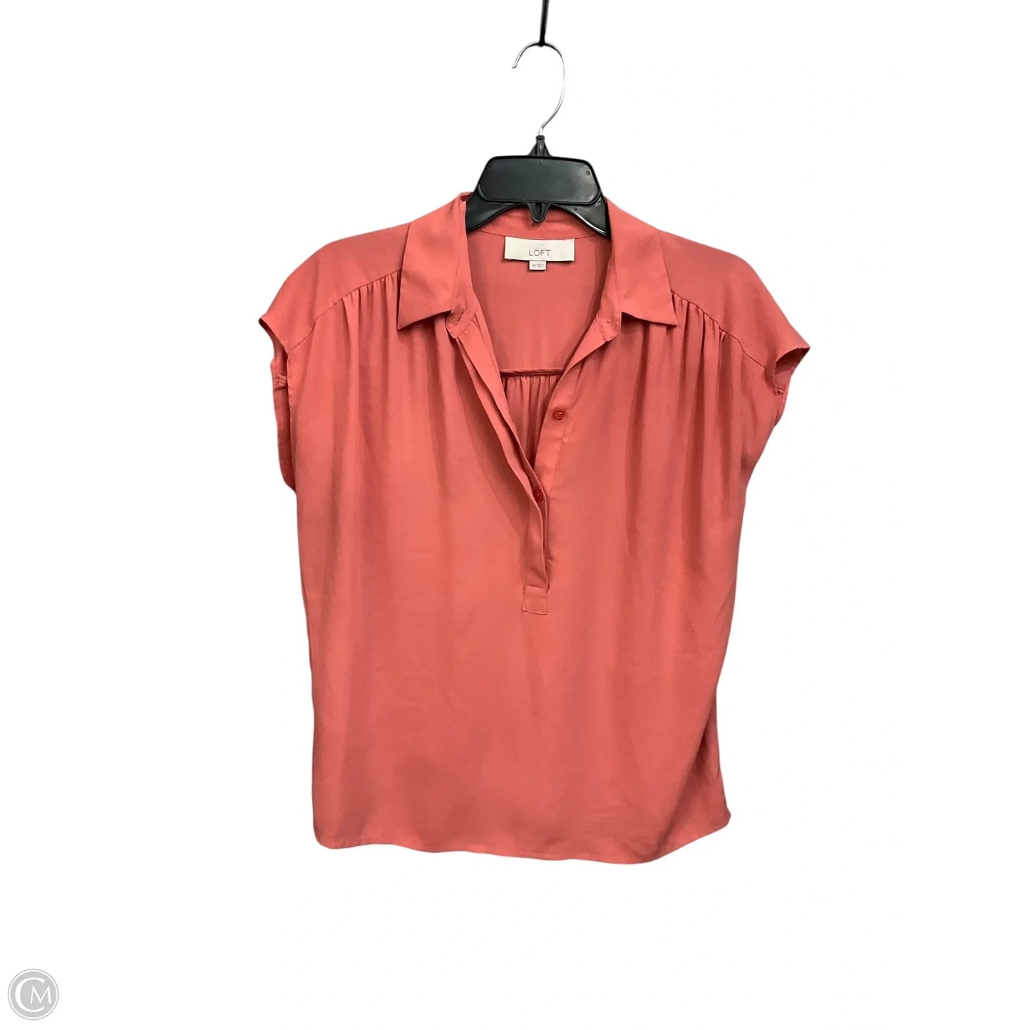 Top Sleeveless By Loft In Coral, Size: Xs