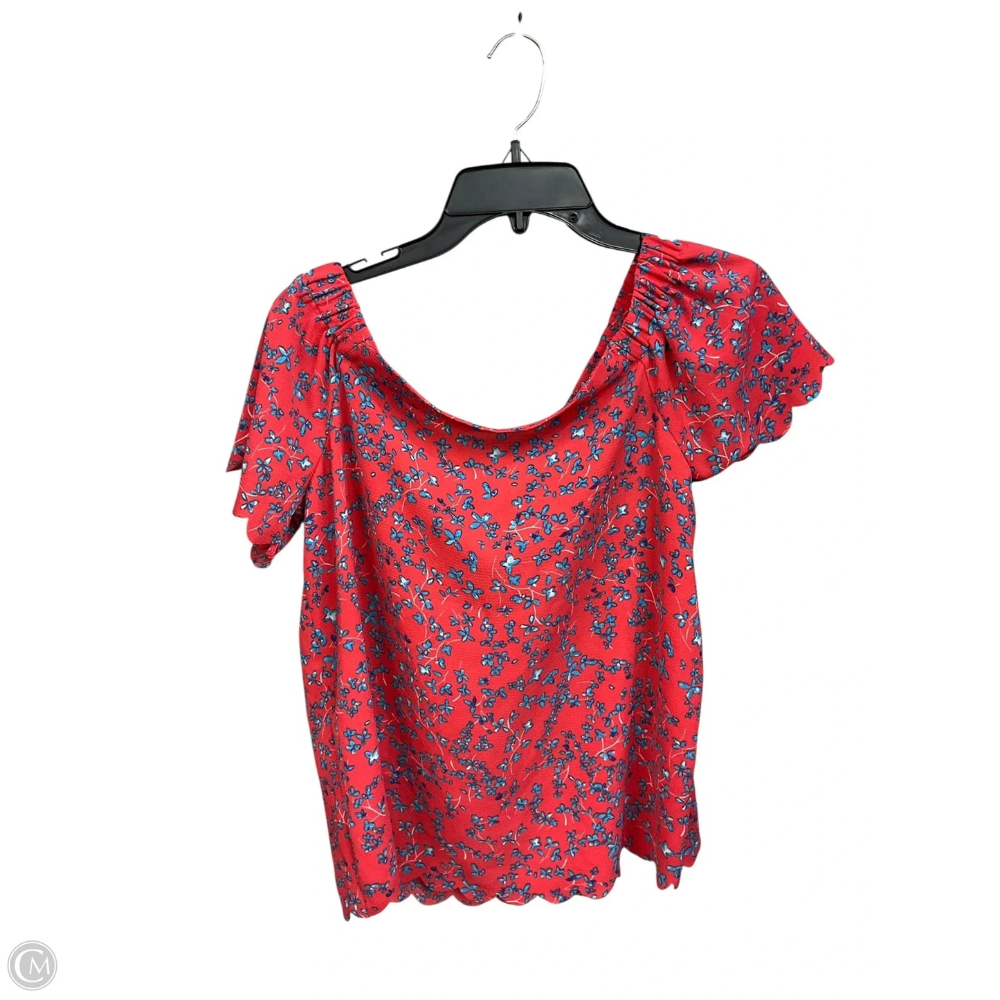 Top Short Sleeve By Elle In Floral Print, Size: S