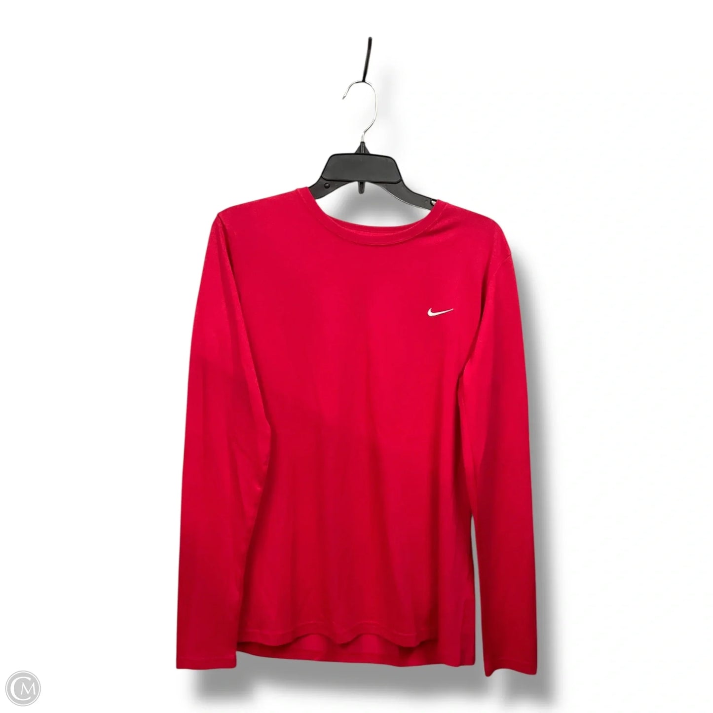 Athletic Top Long Sleeve Crewneck By Nike Apparel In Pink, Size: L