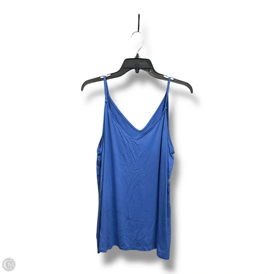 Top Sleeveless By Loft In Blue, Size: Xl