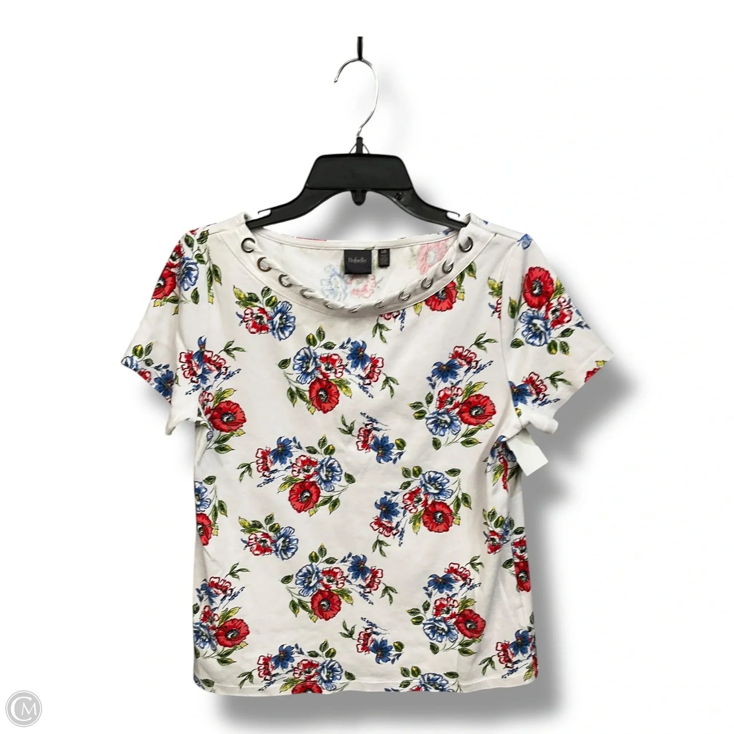 Top Sleeveless By Rafaella In Floral Print, Size: L
