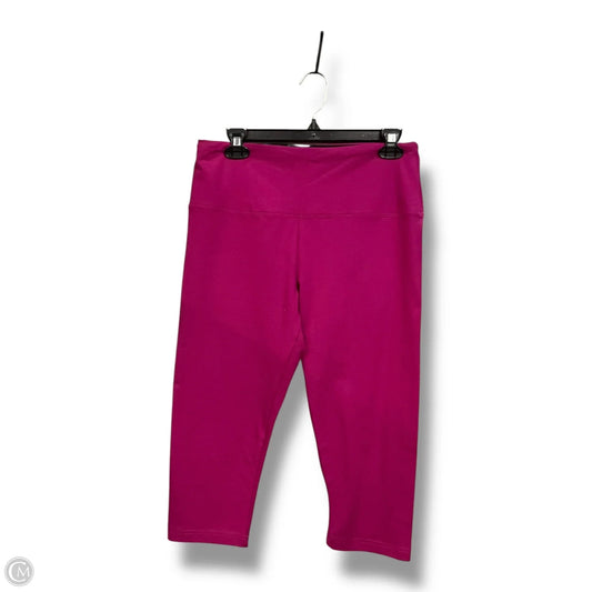 Athletic Capris By Lysse In Pink, Size: L