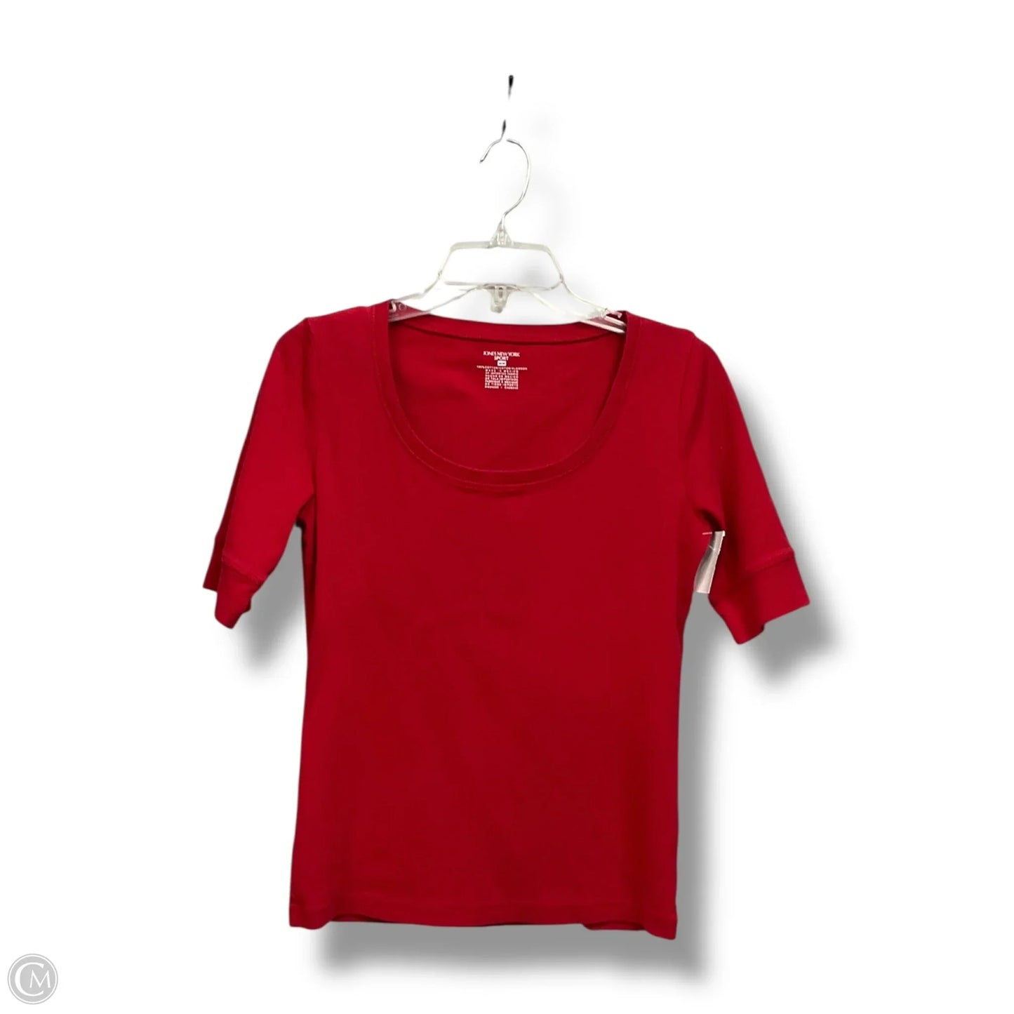Top Short Sleeve By Jones New York In Red, Size: M