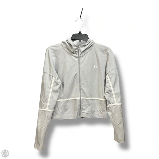Athletic Jacket By Under Armour In Grey, Size: S