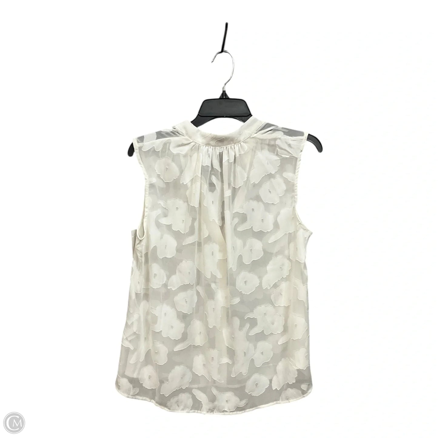 Top Sleeveless By H&m In White, Size: S