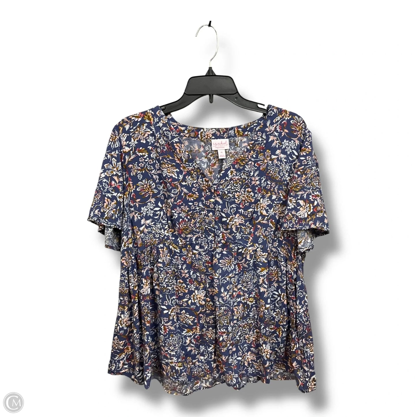 Maternity Top Short Sleeve By Isabel Maternity, Size: Xl