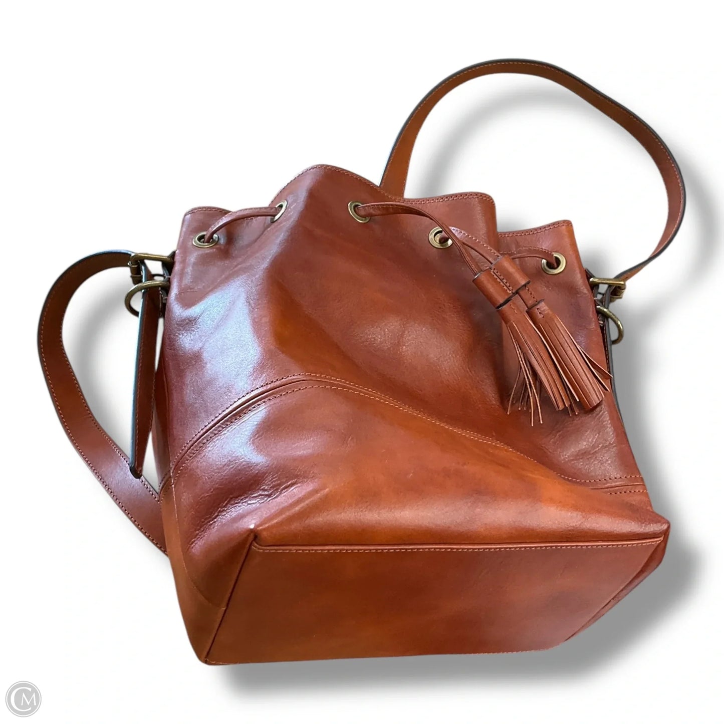 Crossbody Leather By Clothes Mentor, Size: Medium