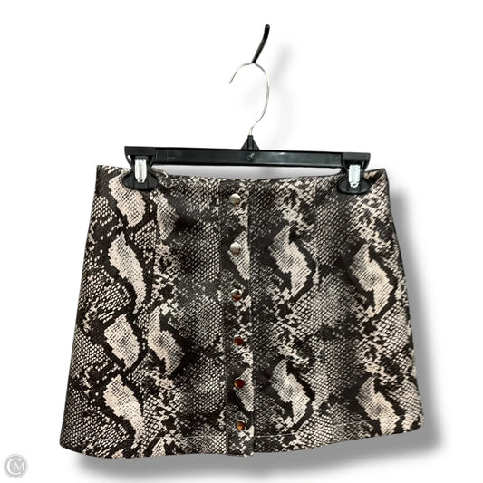 Skirt Mini & Short By Urban Outfitters In Snakeskin Print, Size: S