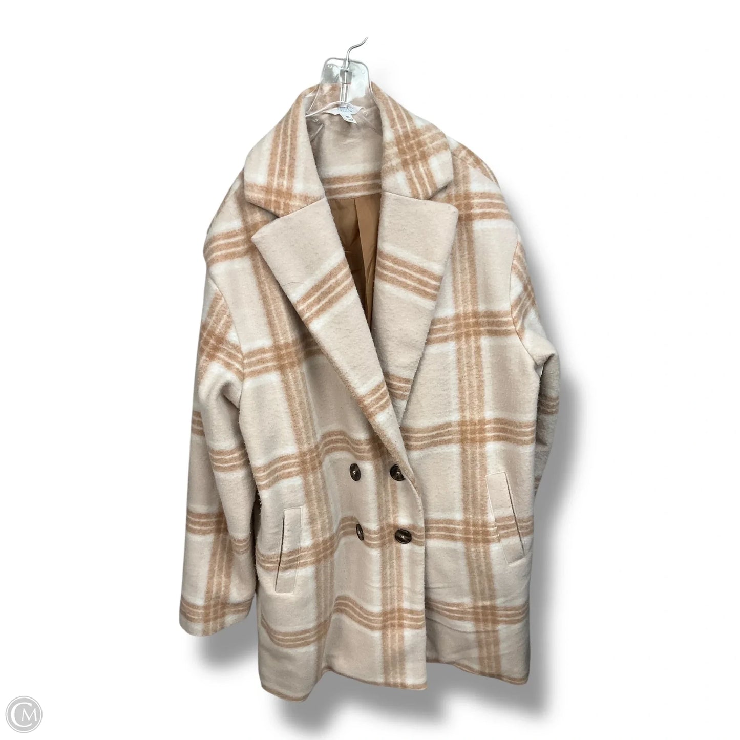 Jacket Shirt By Time And Tru In Plaid Pattern, Size: Xs