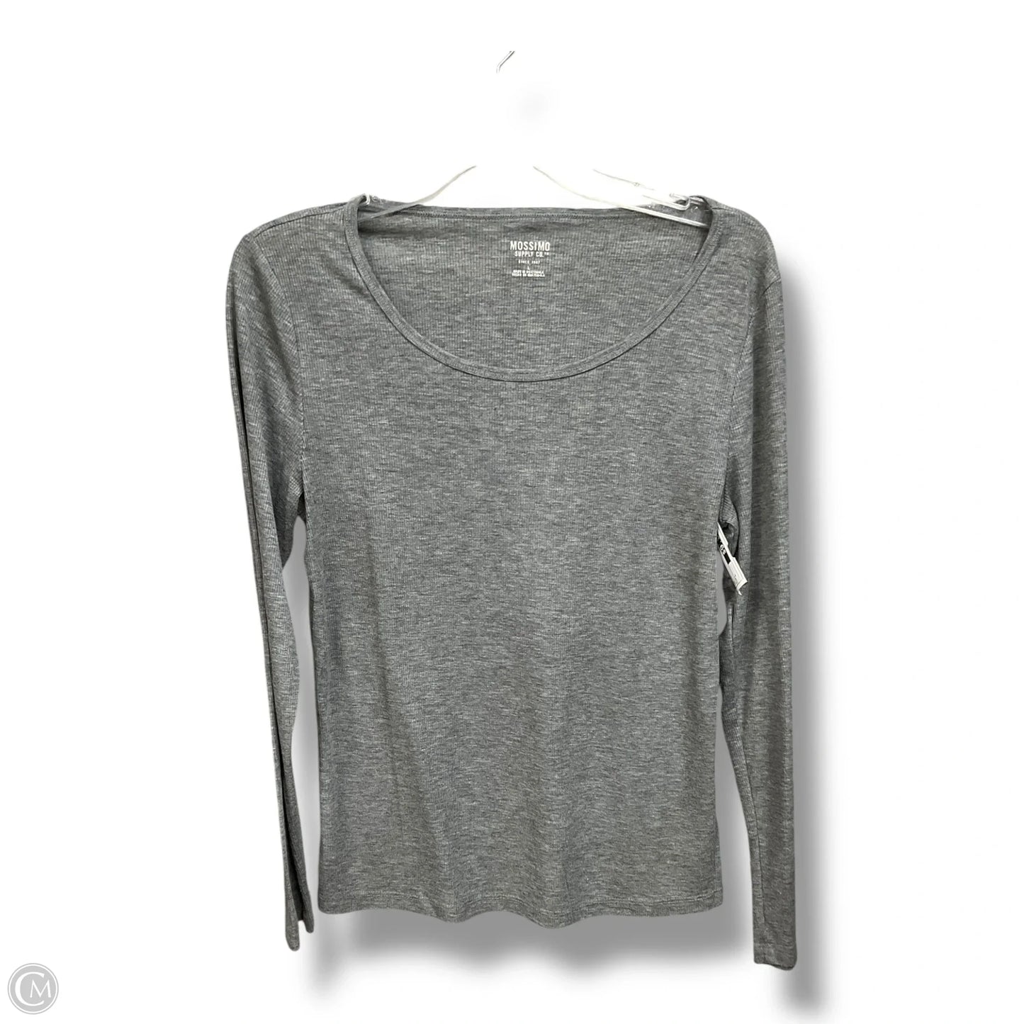 Top Long Sleeve By Mossimo In Grey, Size: L
