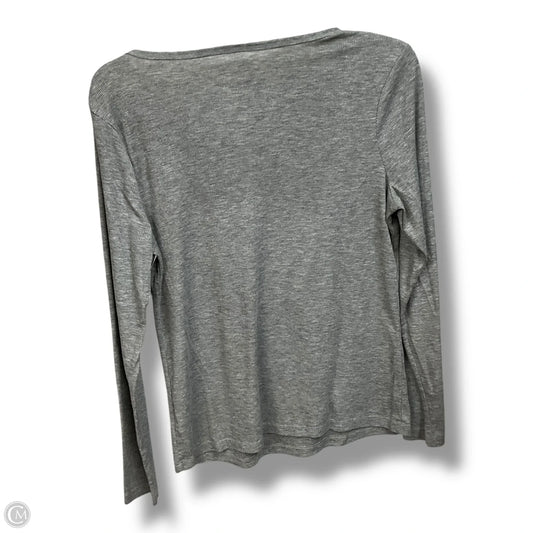 Top Long Sleeve By Mossimo In Grey, Size: L