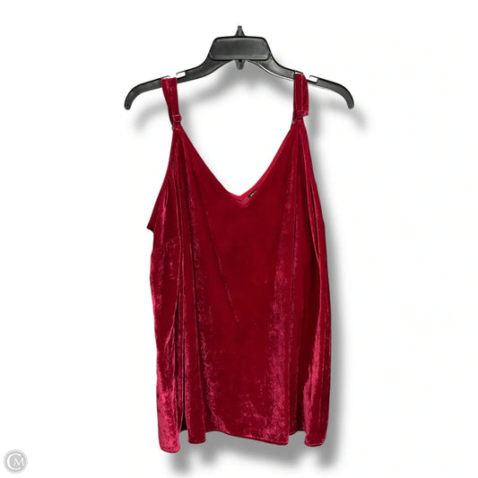 Top Sleeveless By Torrid In Red, Size: 2x