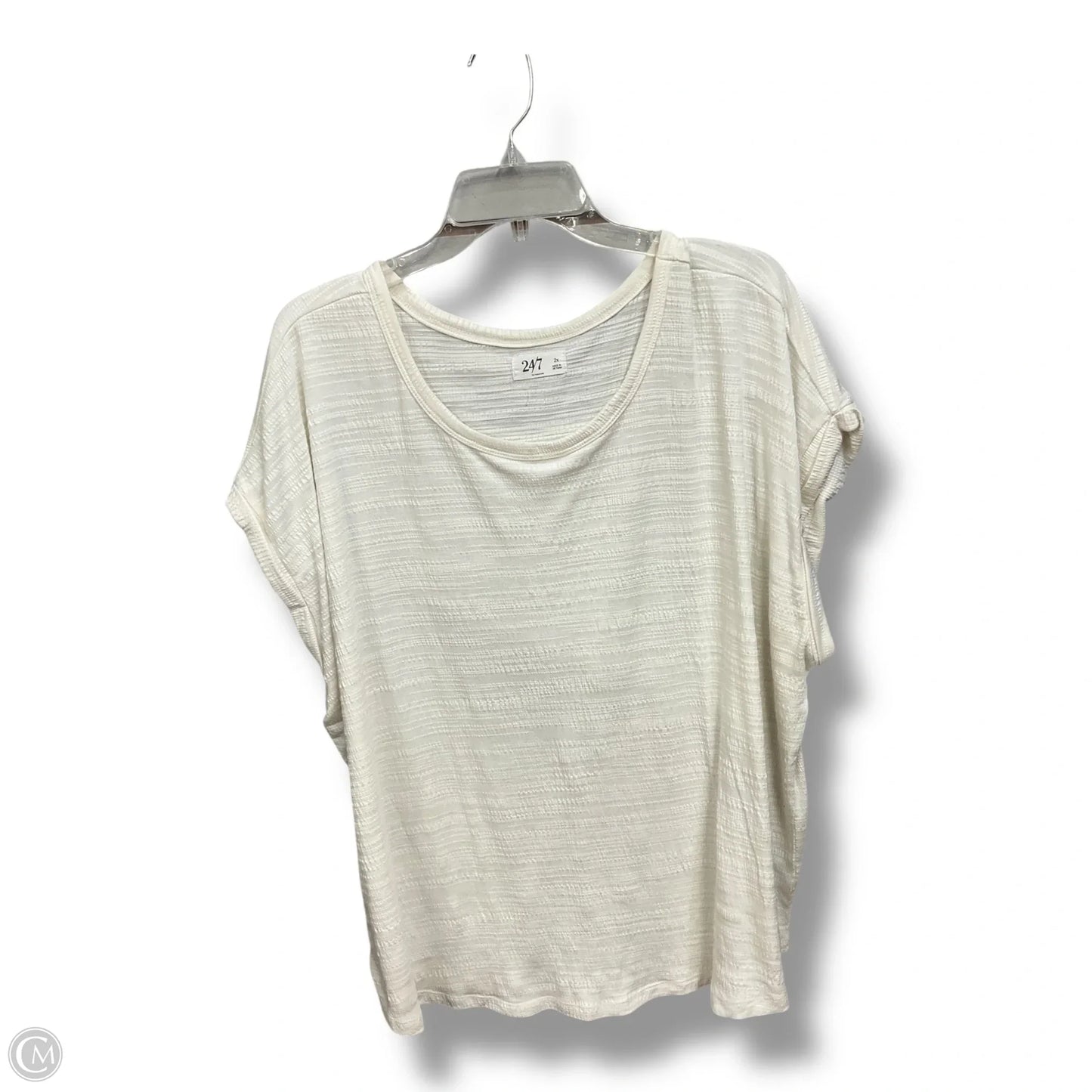 Top Sleeveless By Maurices In White, Size: 2x